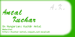 antal kuchar business card